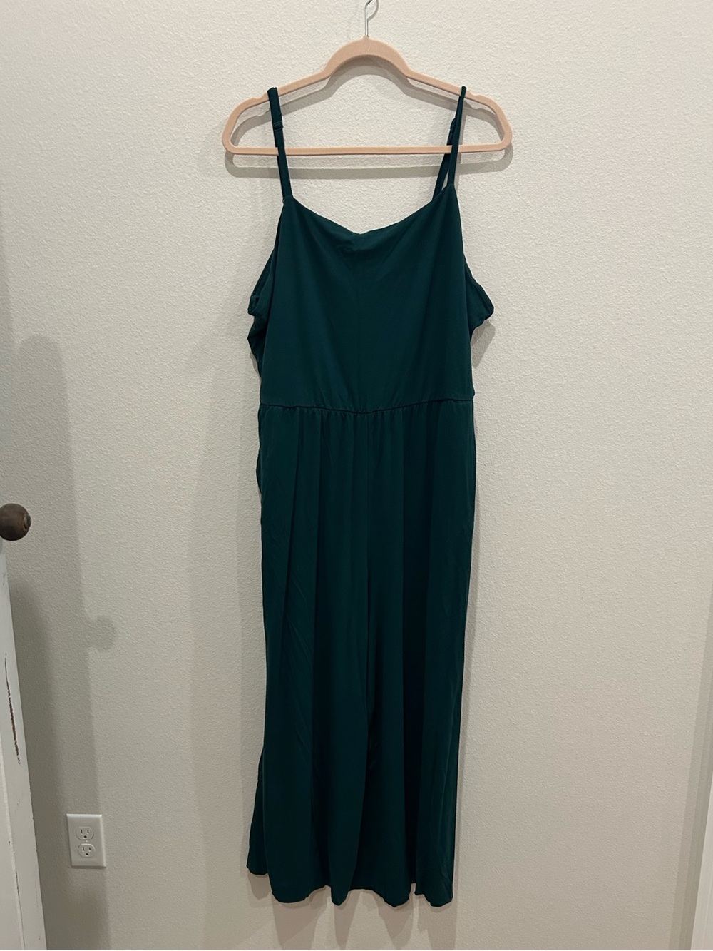 Old Navy green Maxi pantsuit with Spaghetti Straps
